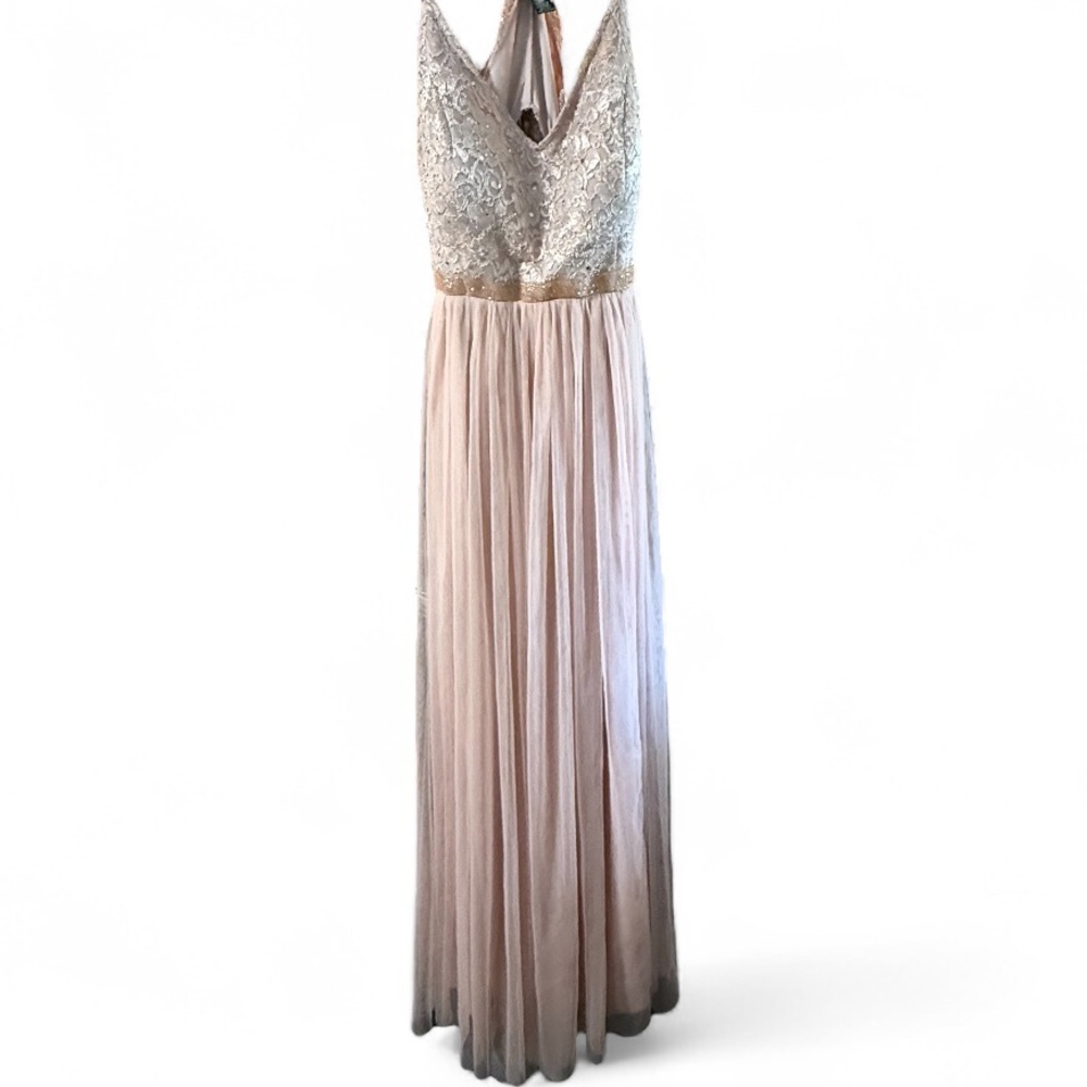 Pink champagne’s Lace and Tulle Gown​ - Picture 2 of 6